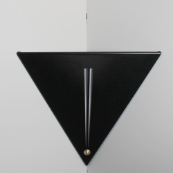 Etagère murale étagère d'angle moderne tablette de coin noire