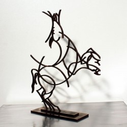 Statue de cheval moderne statuette d'intérieur moderne en bronze