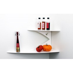 étagère d'angle blanche étagère murale moderne étagère design de coin étagère cuisine