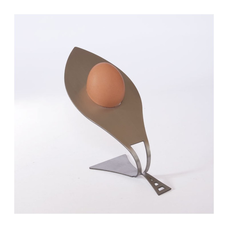 Coquetier design et original en inox, un coquetier aux lignes modernes