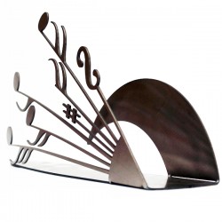 Porte-serviettes design et original pour la table réalisé en inox