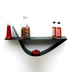 étagère moderne noire en métal étagère murale originale