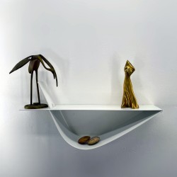 étagère murale blanche étagère moderne et originale réalisée en métal