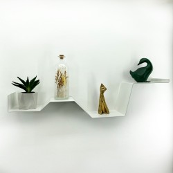 étagère originale en métal étagère murale blanche moderne