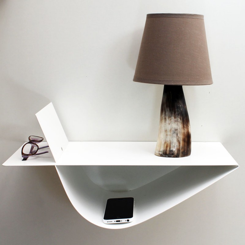 table de chevet blanche table de nuit moderne chevet suspendu design vecteur design
